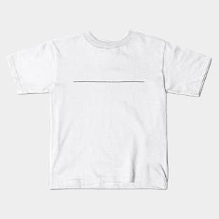 Perfect hand-drawn line (black) Kids T-Shirt
